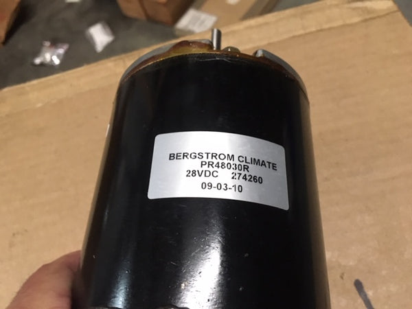 Bergstorm 24V DC Blower PR4803R Motor For Use W/ M1074 PLS Cargo Truck NSN:2320-01-531-7141