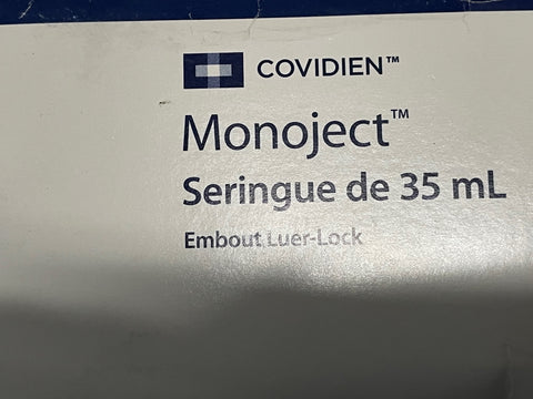 (30) Covidien Monoject Luer Lock Disposable Syringe w/out needle 35ml REF:8881535762