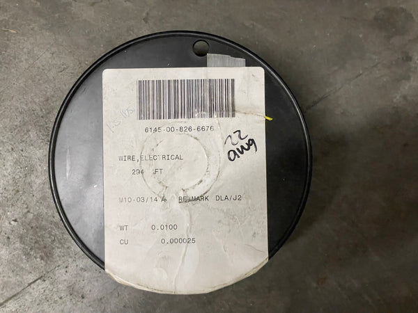 294FT Raytheon M16878/5BFE4 Electrical Wire 22AWG NSN:6145-00-826-6676
