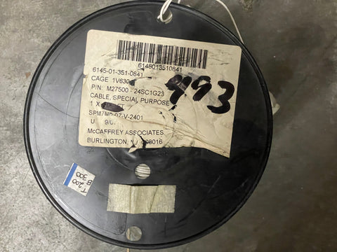 493FT Military Spec M27500-24SC1G23 E Special Purpose Cable NSN:6145-01-351-0841