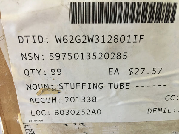 2 1/4" Cecom NCGB1232 Stuffing Tube NSN:5975-01-352-0285