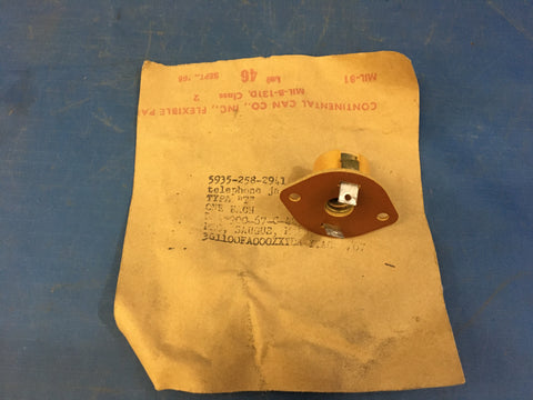 Palmer Electric 9S5004LALT1 Telephone Jack NSN:5935-00-258-2941