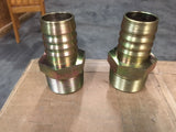 (2) Hannifin-Parker Pipe To Hose Straight Adapter NSN:4730-01-035-9601 Model:0188-20-20