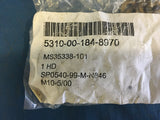 (100) MS35338-101 1/4" Cadmium Split Lock Washer NSN:5310-00-184-8970