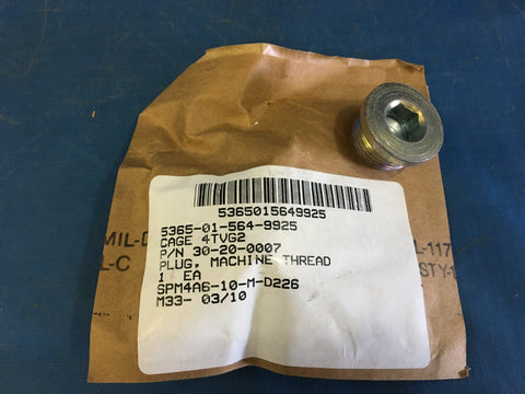 NOS Magnetic Machine Thread Plug NSN:5365-01-564-9925 Model:30-20-0007