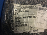 (3000) Military Standards MS51849-78C Machine Screw NSN:5305-01-368-3229