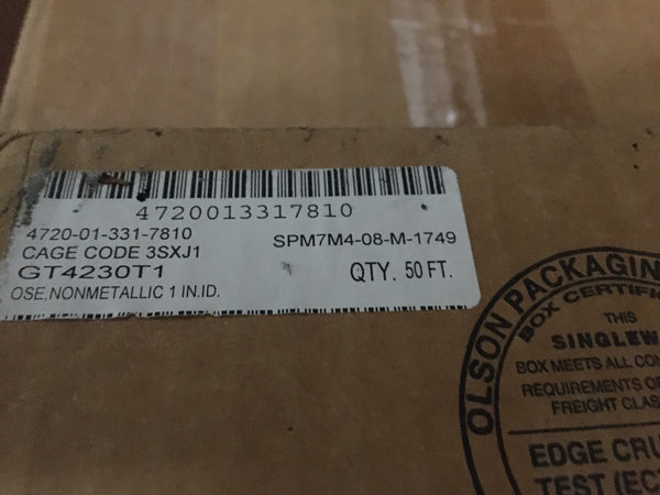 New Gates Corp 1" X 50' Water Heater Hose Tube Line P/N:42300174 NSN:4720-01-331-7810