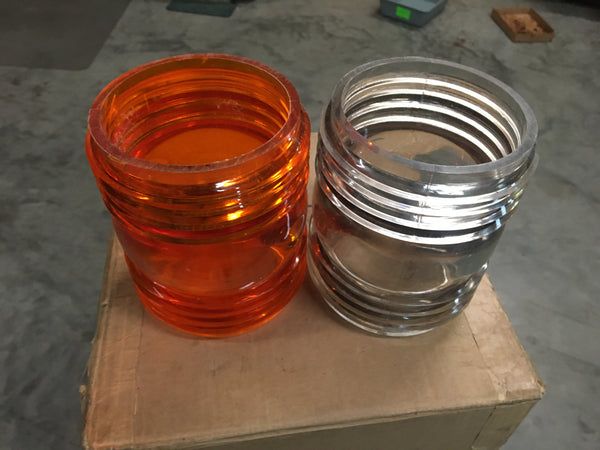 NOS Military Orange Indicator Light Lens
