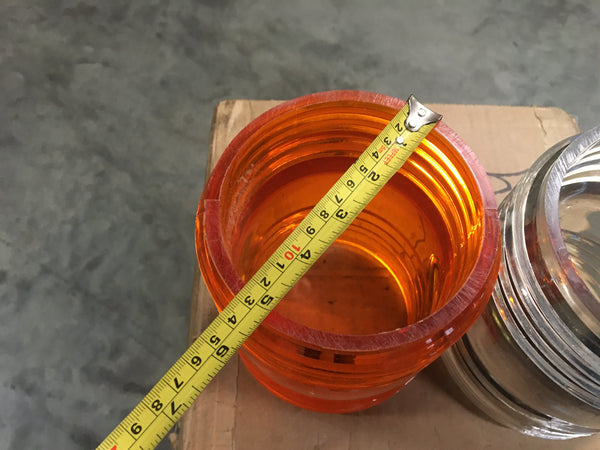 NOS Military Orange Indicator Light Lens