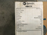 A.O Smith 4MA18 AC Motor (1/4HP,115V,3450RPM,1PH) NSN:6105-00-263-0119 Stock:316P933 P/N:6K315