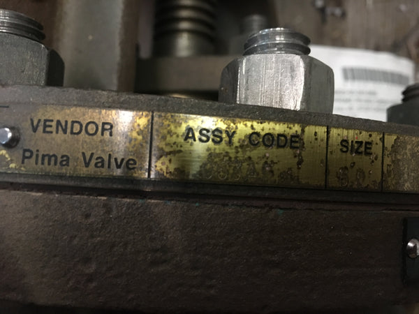 Prima Valve 6" Stop-Check Valve NSN:4820-00-243-9800 P/N:803-1385541-063AF