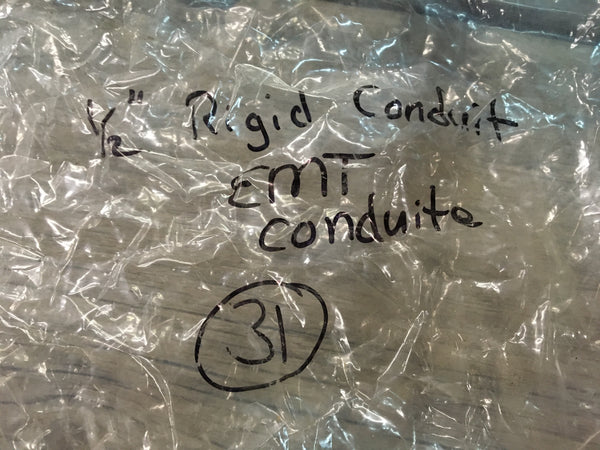 (20) NEW 1/2" EMT JIFFY 125 1 HOLE RIGID STRAPS FOR SUPPORTING RIGID CONDUIT