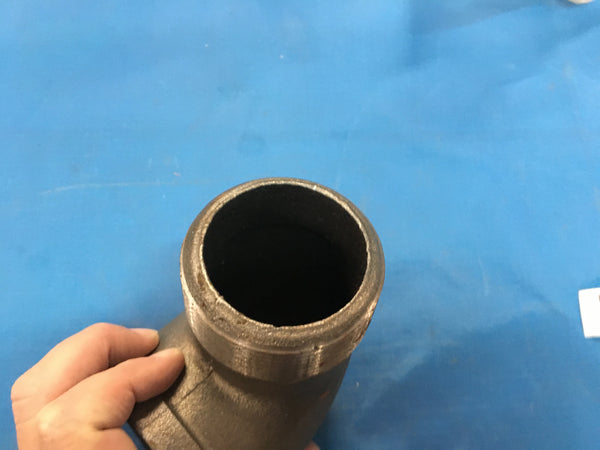 1-1/2" NPT, Malleable Iron Black Pipe, 90deg Street Elbow, Lot of 2