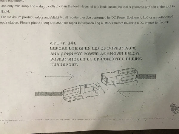 12V Rechargeable DC Power Impact Wrench NSN: 5130-01-536-6492 P/N: 151700692