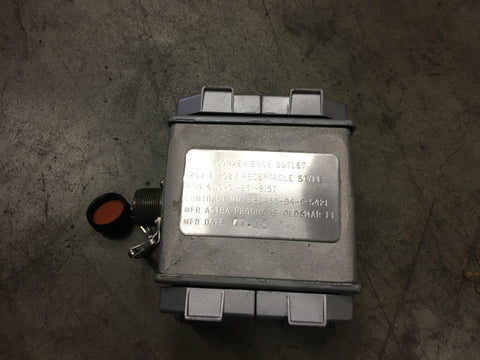 Waterproof Convenience Outlet Assembly for Military Generator NSN: 6110-01-251-8157 P/N: 1-6-6046