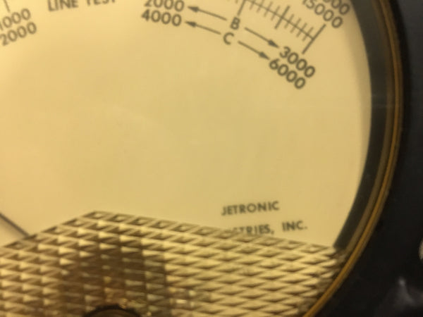 NOS Jetronic MICROMHOS 0-30,000 Ammeter Model:TV-108U  NSN:6625-00-976-9427 Model:410-07683REVA
