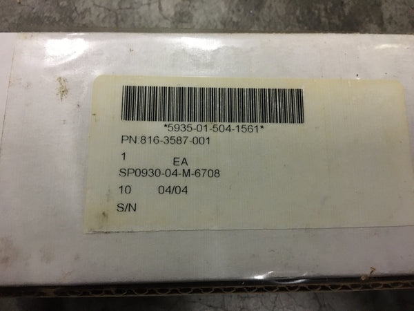 Rockwell Collins Electrical Connector Cover NSN:5935-01-504-1561  Model:816-3587-001