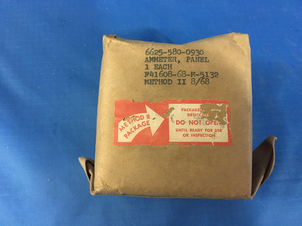 NOS Ideal Precision +0.0/+1.0 milliamperes, Ammeter Model:131 NSN:6625-00-580-0930