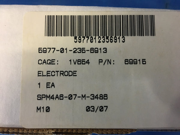 NOS Aesys Technologies Ceramic Electrode NSN:5977-01-235-6913 Model:69915