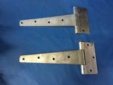 (2) 8" Heavy Duty Tee T Hinges Zinc-Plated for Fence Gate Barn Shed Door NSN:5340-00-240-2591 Model:A82221