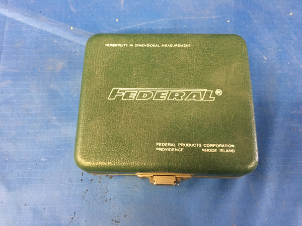 Federal Dial Indicator Gauge LT-2  .0001" Increments, W/Attachments, W/Hardshell Case