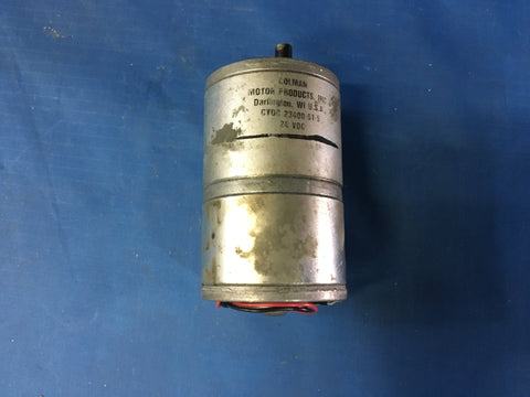 Coleman Motor Products DC Motor Gearhead, 24VDC NSN:6105-01-197-3841 P/N:096001-0-01