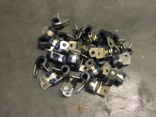 (20) MS21919WDG4 1/4" UMPCO Single Loop Cushioned Clamp