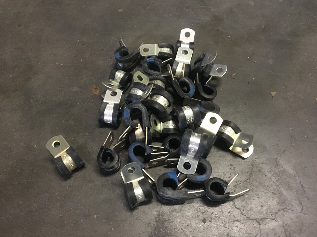 (20) MS21919WDG5 5/16" UMPCO Single Loop Cushioned Clamp