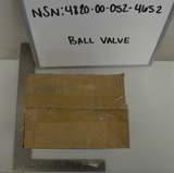 Ball Valve Model: 21-161 NSN: 4820-00-052-4652