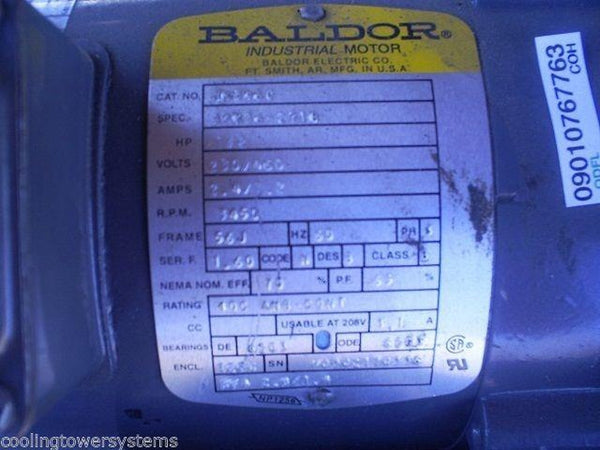 1/2HP Baldor Industrial Motor NSN: 4320-01-411-4904